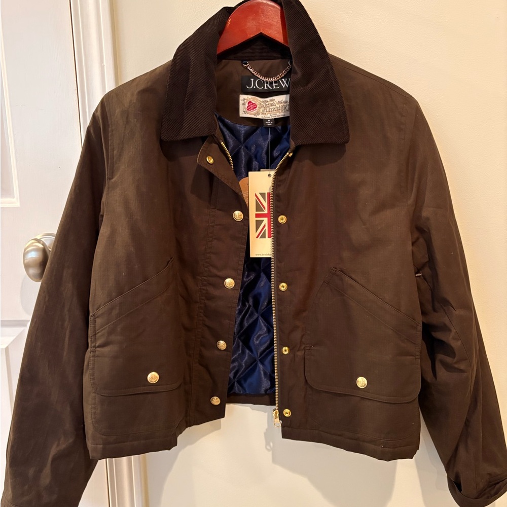 J Crew cropped barn jacket. Size M NWT